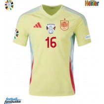 Spania Rodri Hernandez #16 Bortedrakt EM 2024 Kortermet